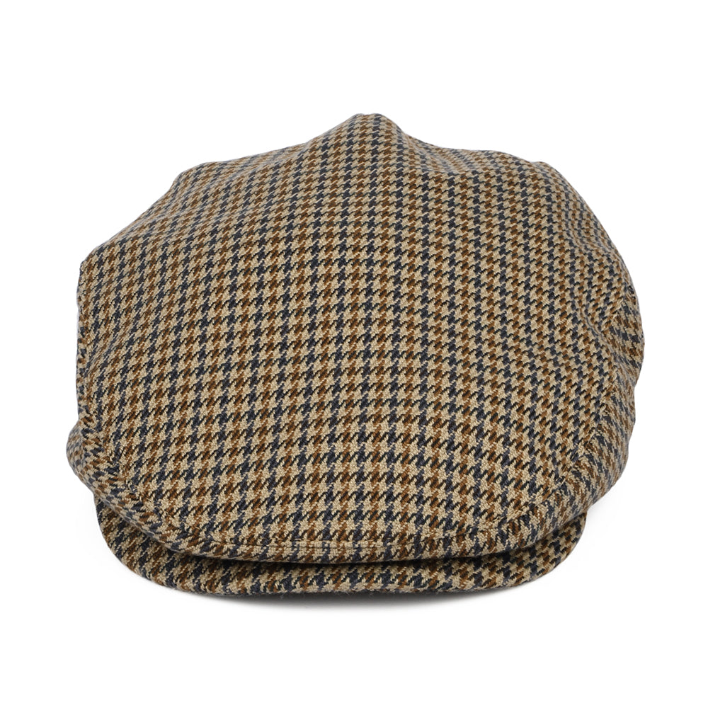 Gorra plana Hooligan pata de gallo de Brixton - Arena-Azul Marino