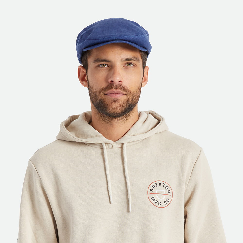 Gorra plana Hooligan X de cáñamo de Brixton - Tinta Azul
