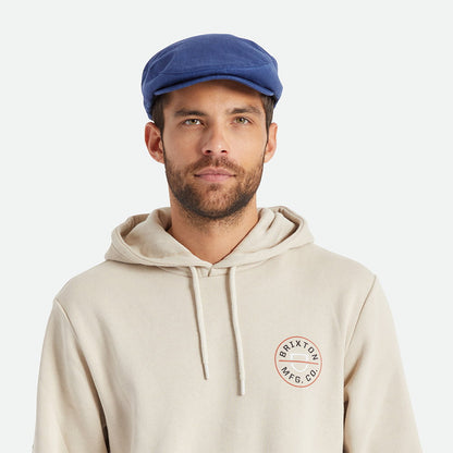 Gorra plana Hooligan X de cáñamo de Brixton - Tinta Azul
