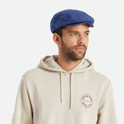 Gorra plana Hooligan X de cáñamo de Brixton - Tinta Azul