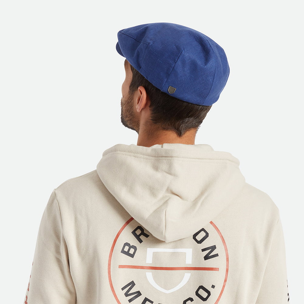 Gorra plana Hooligan X de cáñamo de Brixton - Tinta Azul