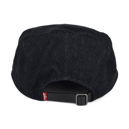 Gorra plana Driver de tejido vaquero de Levi's - Azul Oscuro