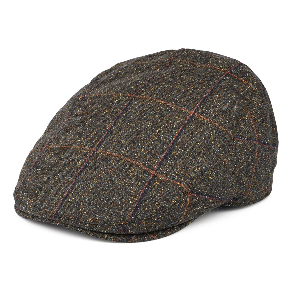 Gorra plana Sports de Mallalieus de mezcla de seda y algodón de Failsworth - Loden