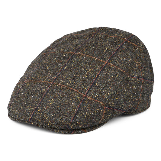 Gorra plana Sports de Mallalieus de mezcla de seda y algodón de Failsworth - Loden