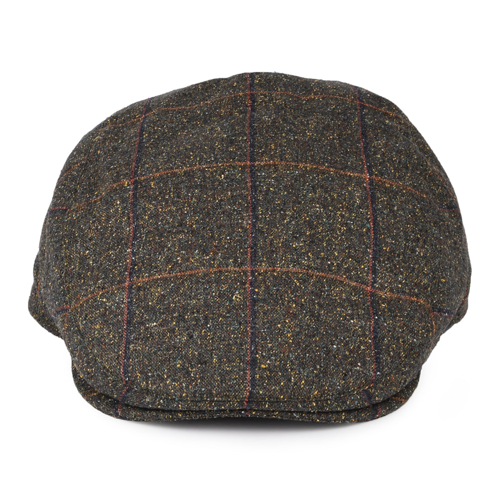 Gorra plana Sports de Mallalieus de mezcla de seda y algodón de Failsworth - Loden