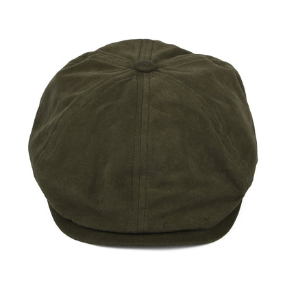 Gorra Newsboy Hudson de algodón de Failsworth - Kaki-Azul Marino