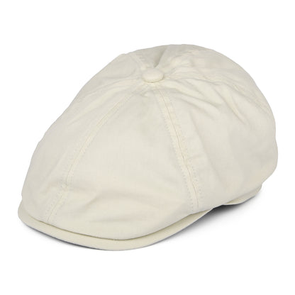 Gorra Newsboy Hudson de algodón de Failsworth - Piedra-Azul Marino