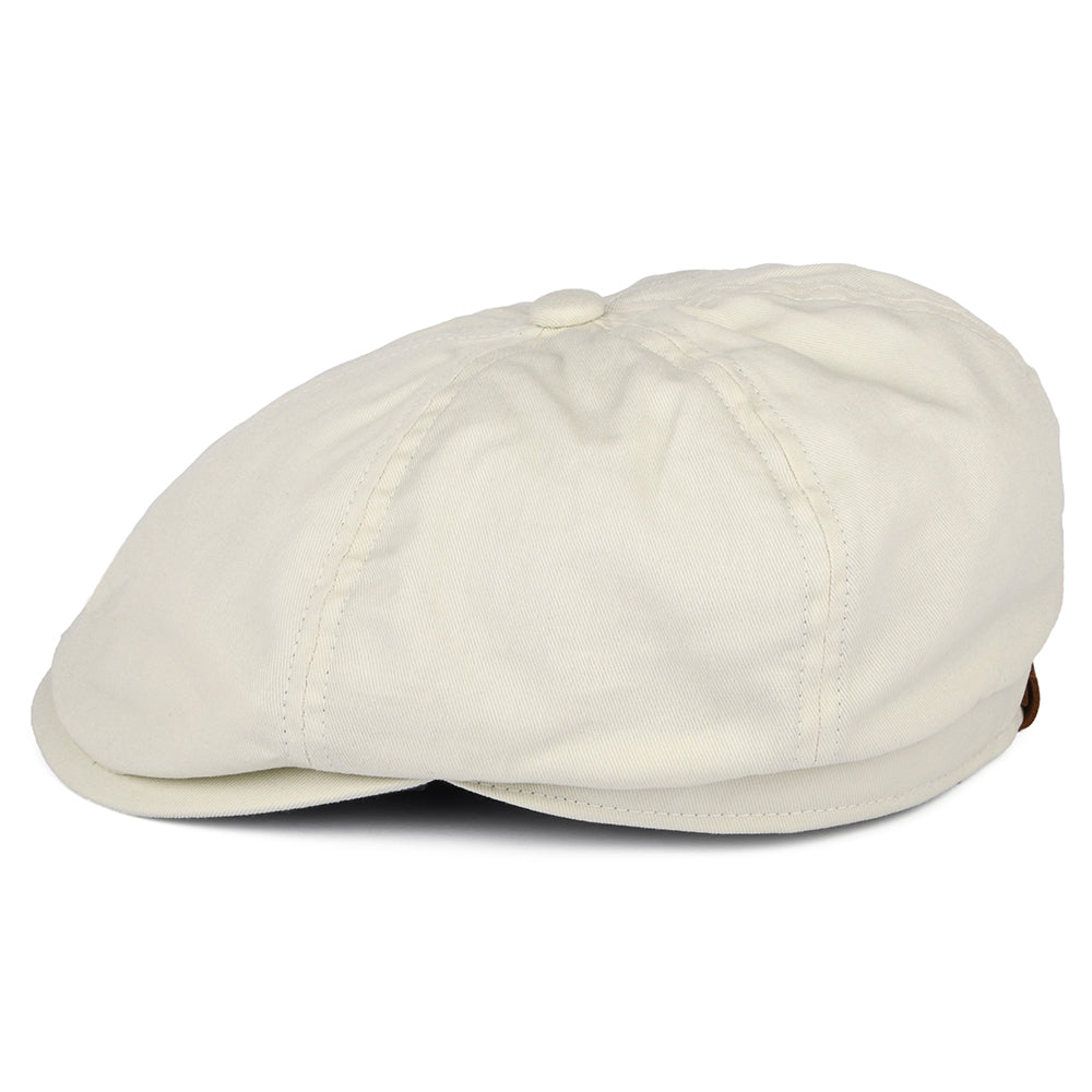 Gorra Newsboy Hudson de algodón de Failsworth - Piedra-Azul Marino