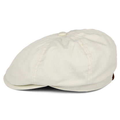 Gorra Newsboy Hudson de algodón de Failsworth - Piedra-Azul Marino