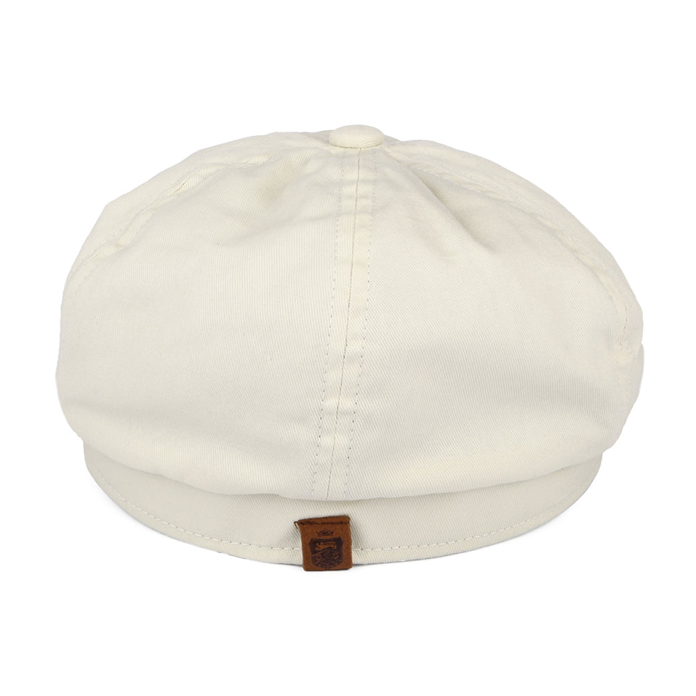 Gorra Newsboy Hudson de algodón de Failsworth - Piedra-Azul Marino