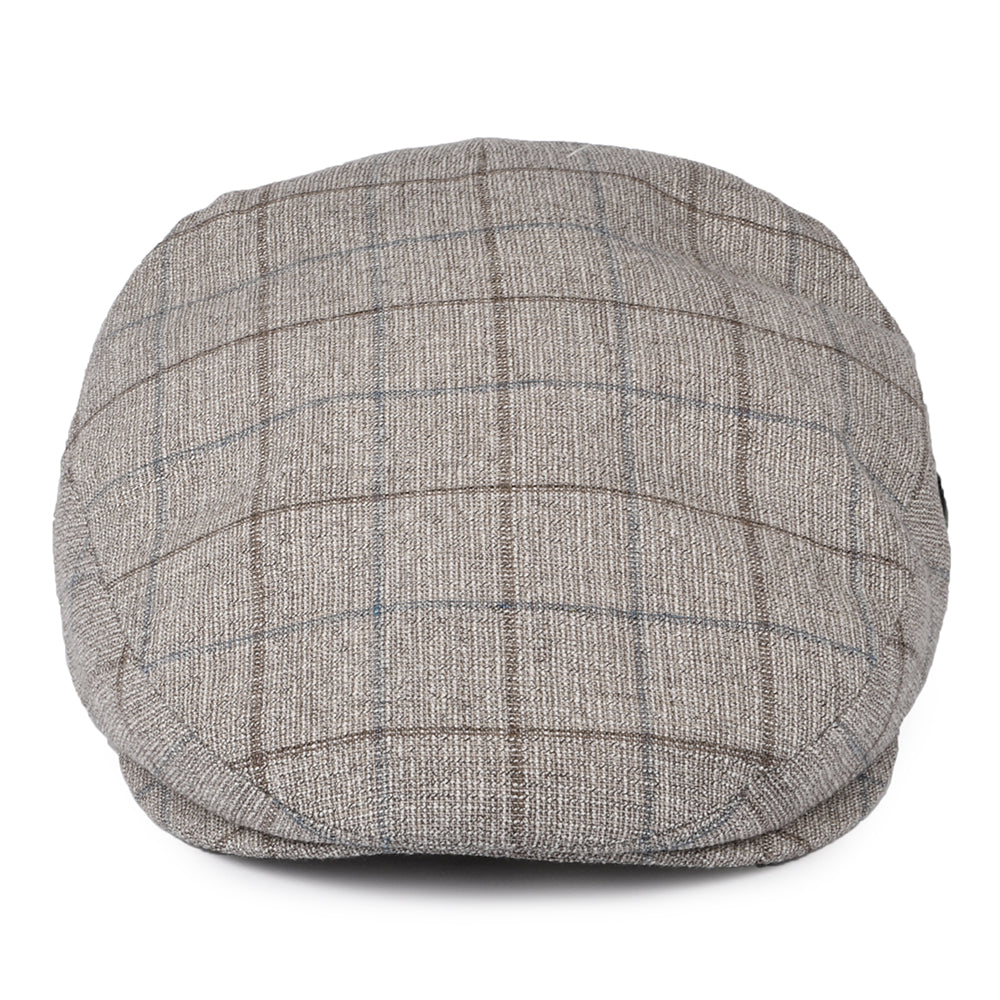 Gorra plana a cuadros II de City Sport - Marrón Claro