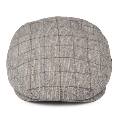 Gorra plana a cuadros II de City Sport - Marrón Claro