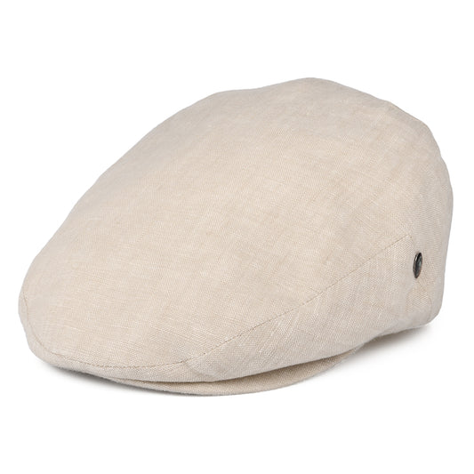 Gorra plana de lino de City Sport - Natural