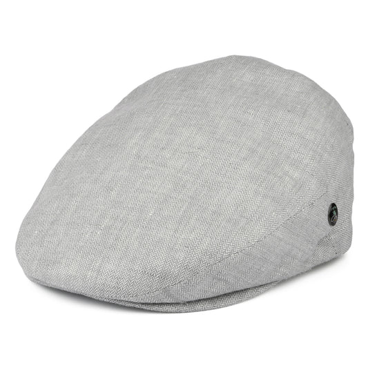 Gorra plana de lino micro espiga de City Sport - Azul Ártico