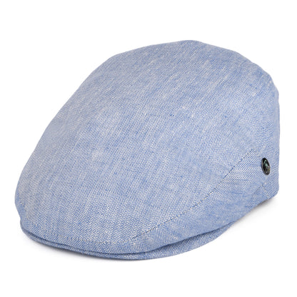 Gorra plana de lino micro espiga de City Sport - Azul