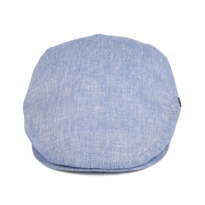 Gorra plana de lino micro espiga de City Sport - Azul