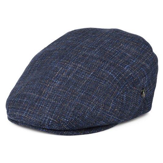 Gorra plana de lino-algodón de City Sport - Azul Marino