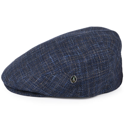 Gorra plana de lino-algodón de City Sport - Azul Marino