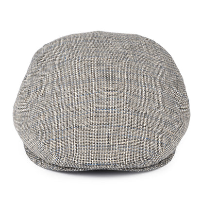 Gorra plana de lino-algodón de City Sport - Gris-Azul