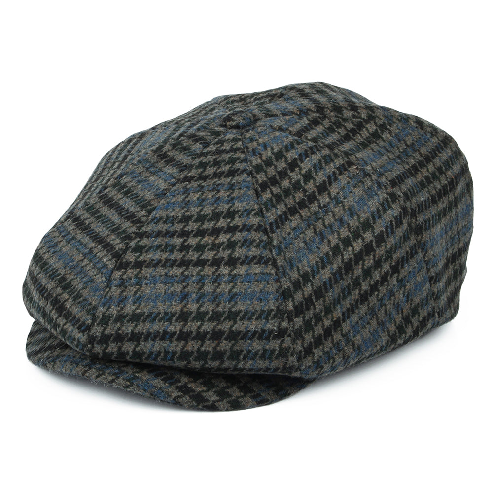 Gorra Newsboy Brood pata de gallo de Brixton - Piedra-Azul