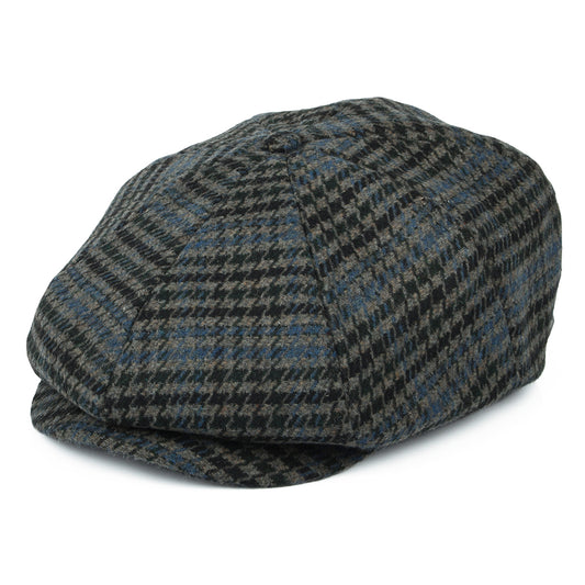 Gorra Newsboy Brood pata de gallo de Brixton - Piedra-Azul