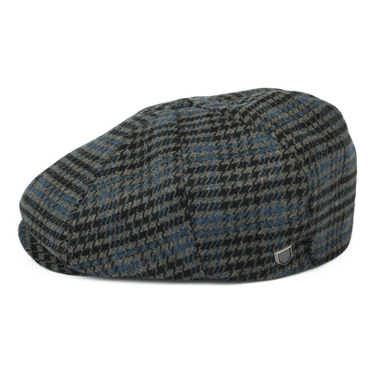 Gorra Newsboy Brood pata de gallo de Brixton - Piedra-Azul