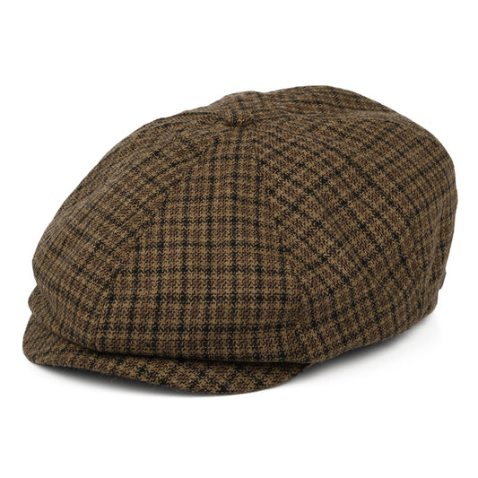 Gorra Newsboy Brood pata de gallo de Brixton - Caramelo-Negro