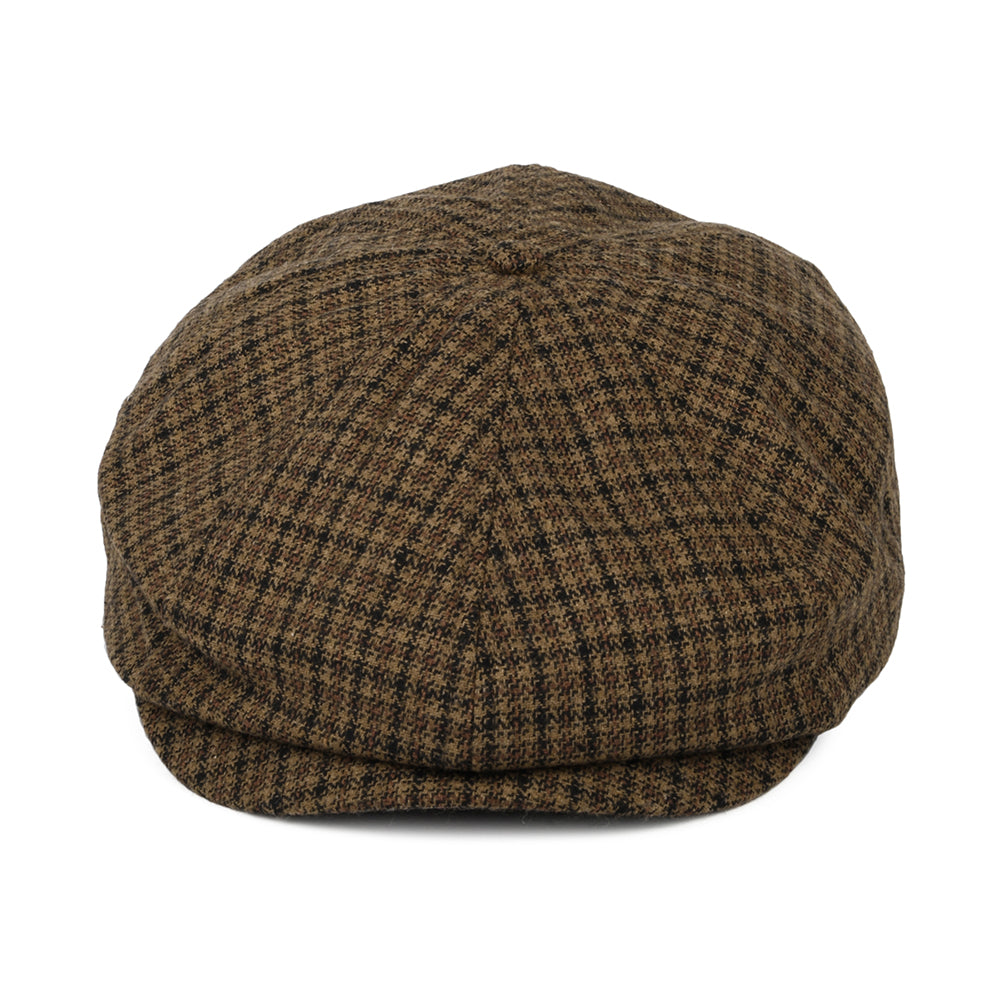 Gorra Newsboy Brood pata de gallo de Brixton - Caramelo-Negro