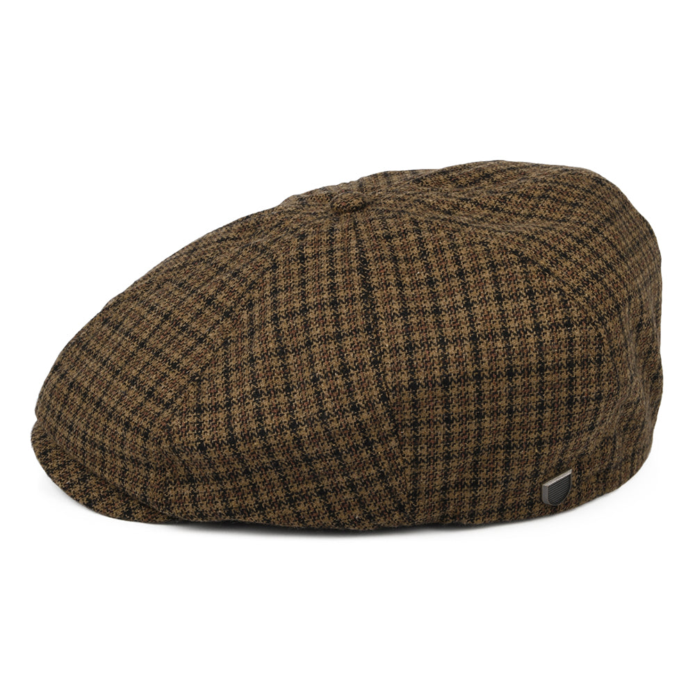 Gorra Newsboy Brood pata de gallo de Brixton - Caramelo-Negro
