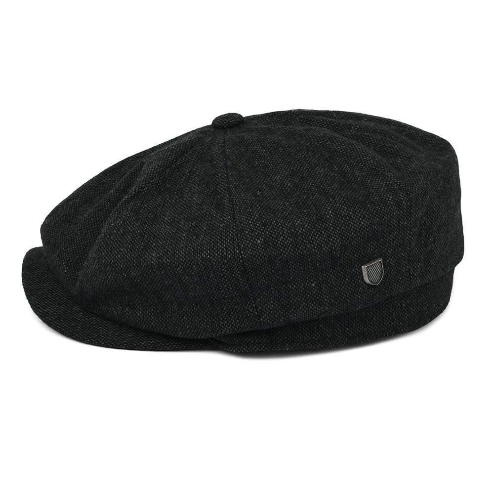 Gorra Newsboy Brood holgada de Brixton - Negro-Gris