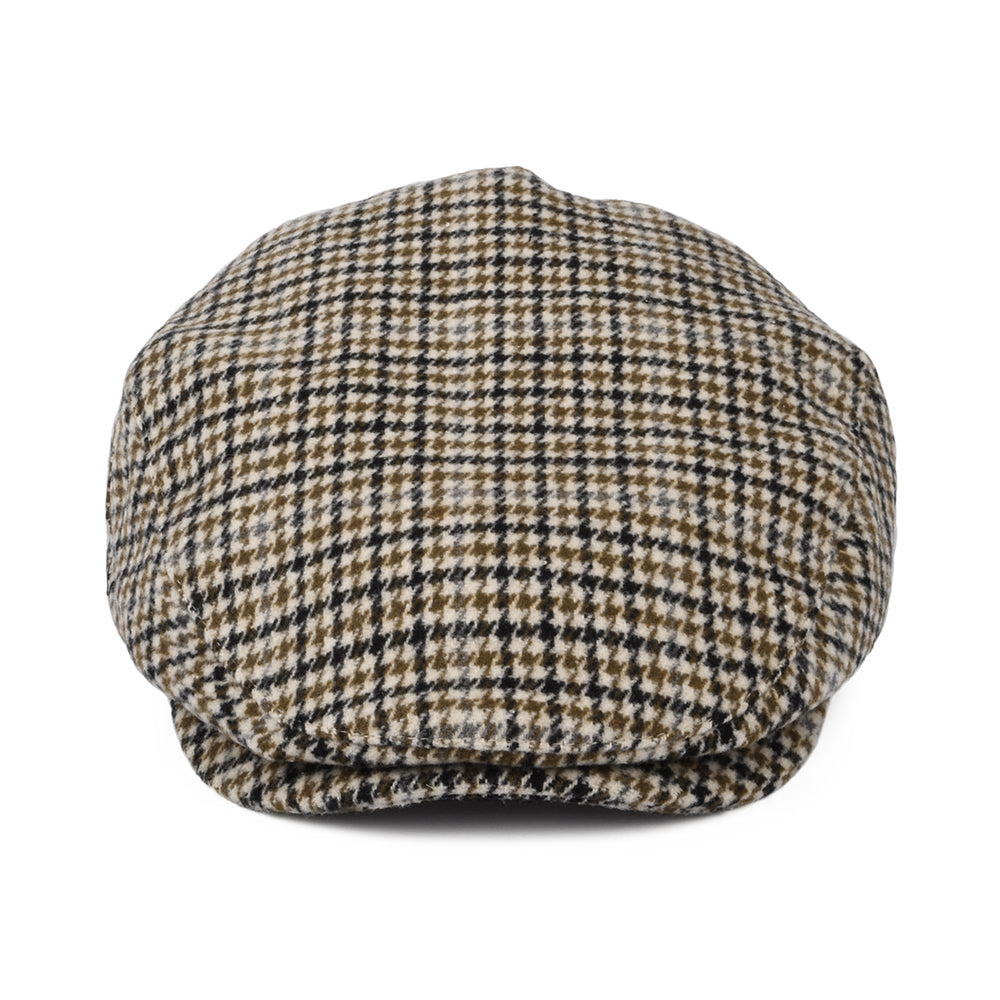 Gorra plana Hooligan pata de gallo de Brixton - Blanco Roto-Arena
