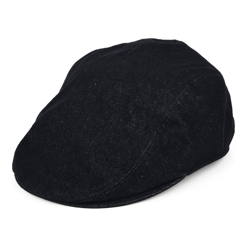 Gorra plana Driver de tejido vaquero con etiqueta lisa de Levi's - Azul Oscuro