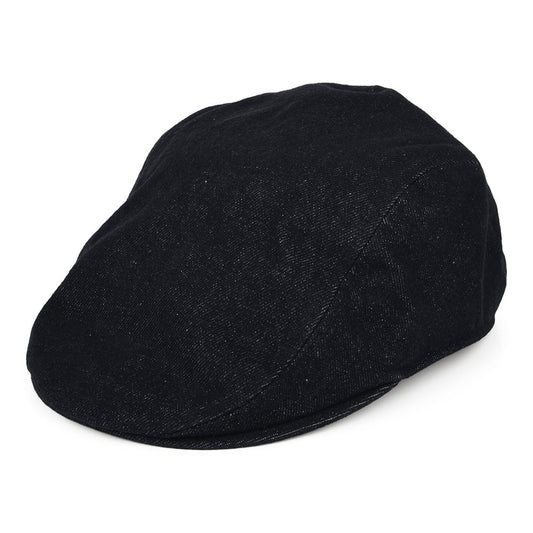 Gorra plana Driver de tejido vaquero con etiqueta lisa de Levi's - Azul Oscuro