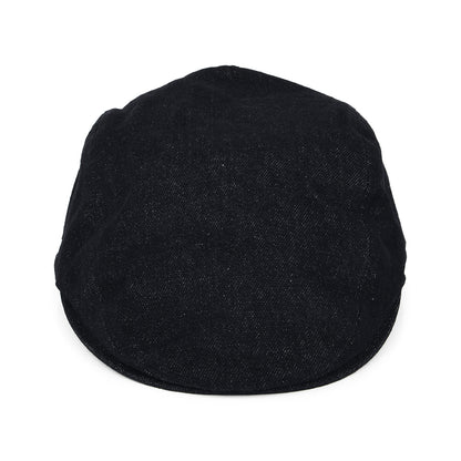 Gorra plana Driver de tejido vaquero con etiqueta lisa de Levi's - Azul Oscuro