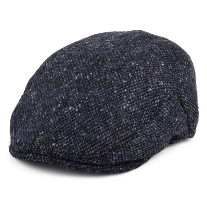 Gorra plana Foyle de Tweed Donegal Mezcla de tonos de Jaxon & James - Azul-Negro