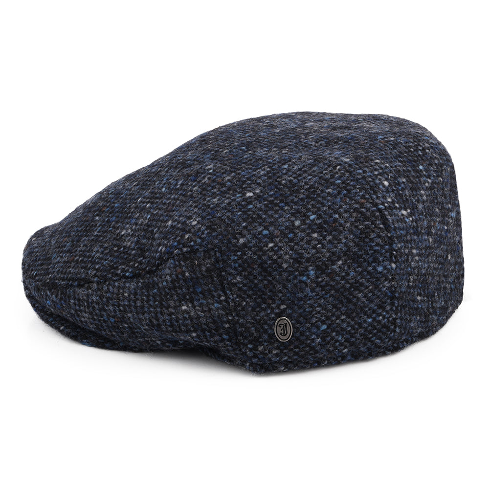 Gorra plana Foyle de Tweed Donegal Mezcla de tonos de Jaxon & James - Azul-Negro