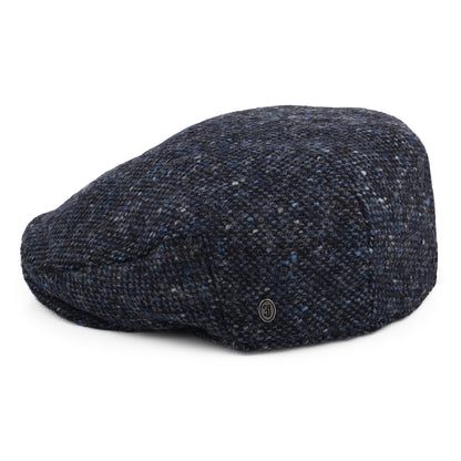 Gorra plana Foyle de Tweed Donegal Mezcla de tonos de Jaxon & James - Azul-Negro