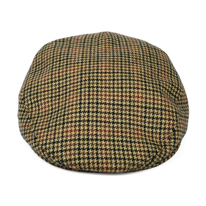 Gorra plana de lana-cachemira pata de gallo de City Sport - Camel