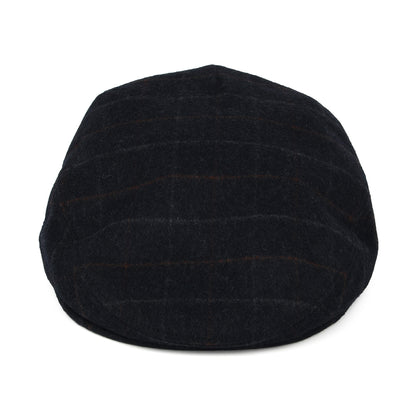 Gorra plana de loden wool a cuadros de City Sport - Azul Marino