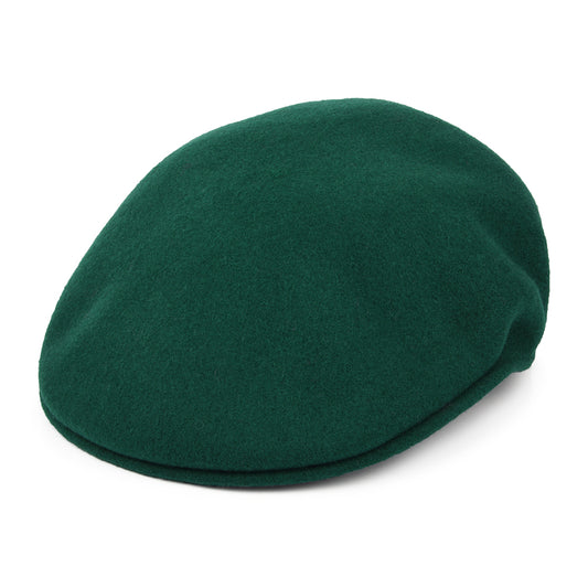 Gorra plana 504 de lana de Kangol - Verde Pino