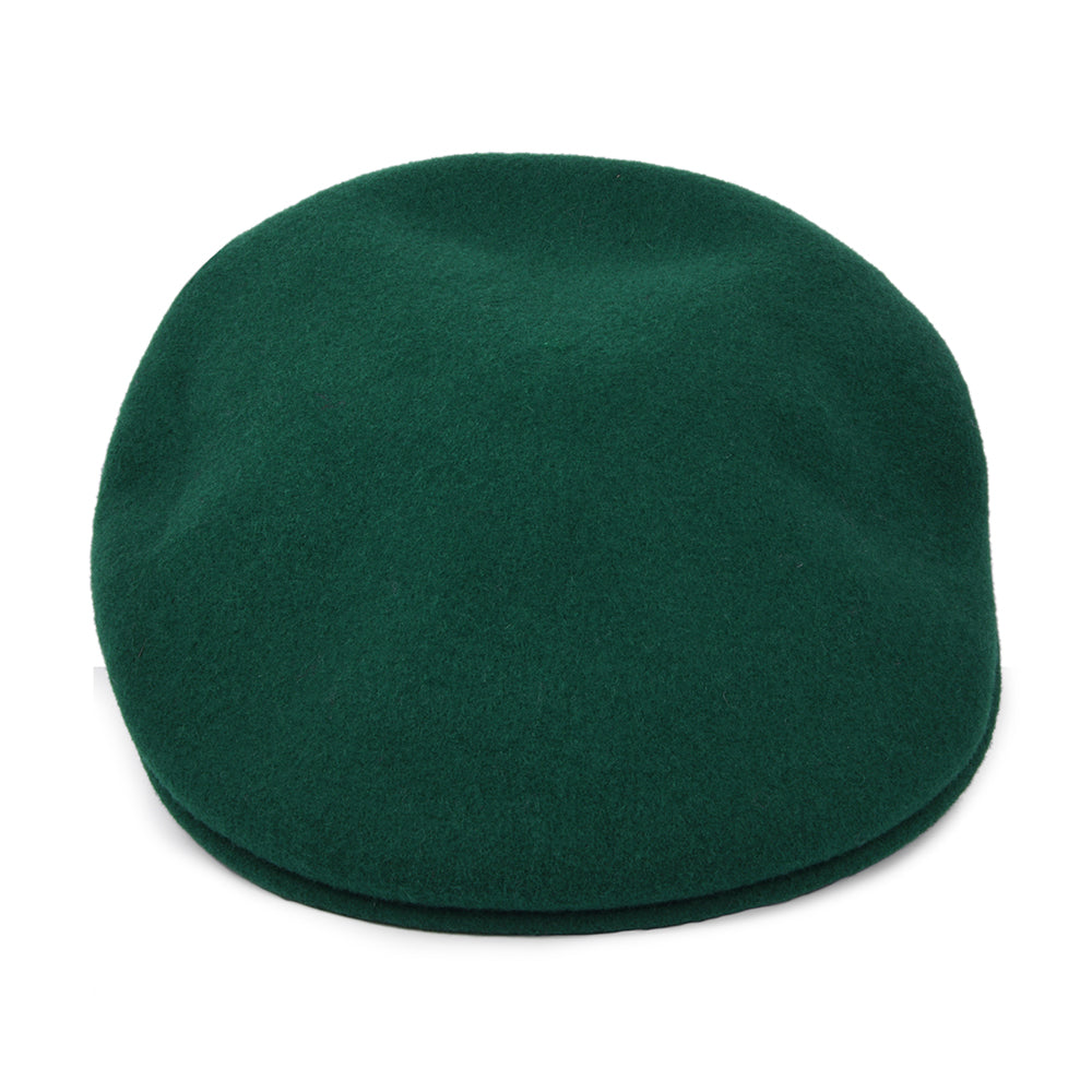 Gorra plana 504 de lana de Kangol - Verde Pino