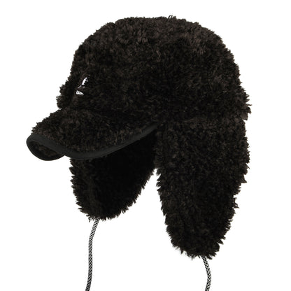 Gorra con solapa Utility de Piel de oveja sintética de Kangol - Negro