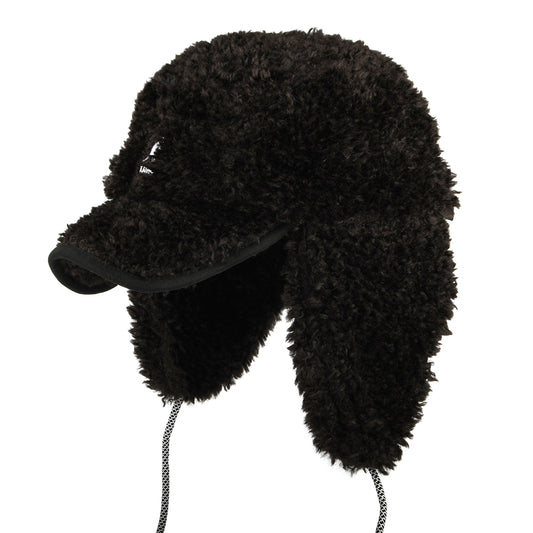 Gorra con solapa Utility de Piel de oveja sintética de Kangol - Negro