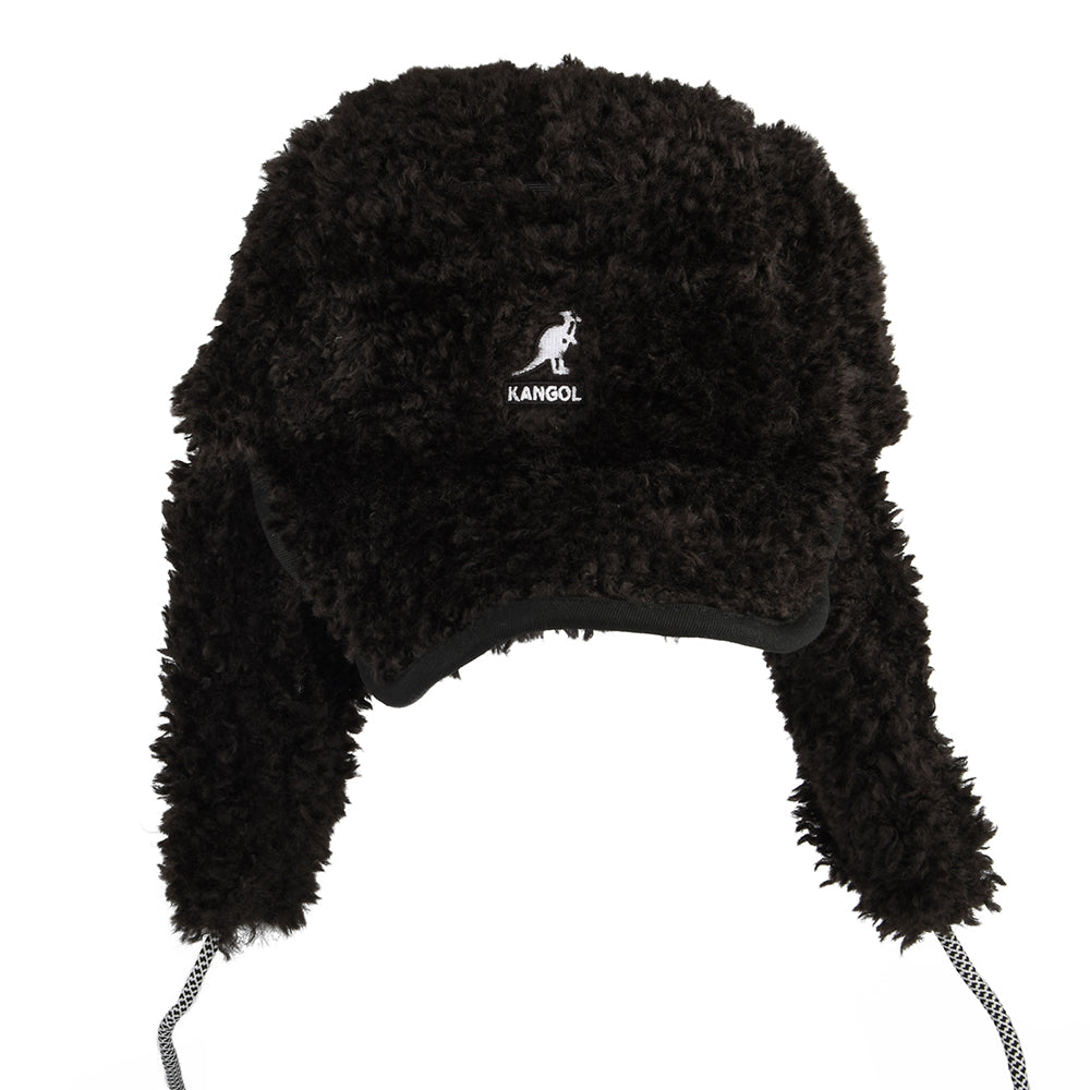 Gorra con solapa Utility de Piel de oveja sintética de Kangol - Negro