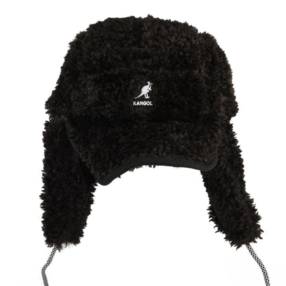 Gorra con solapa Utility de Piel de oveja sintética de Kangol - Negro