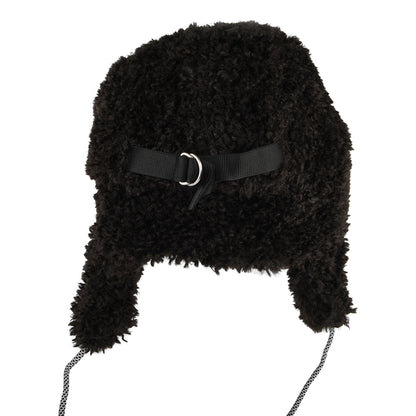 Gorra con solapa Utility de Piel de oveja sintética de Kangol - Negro