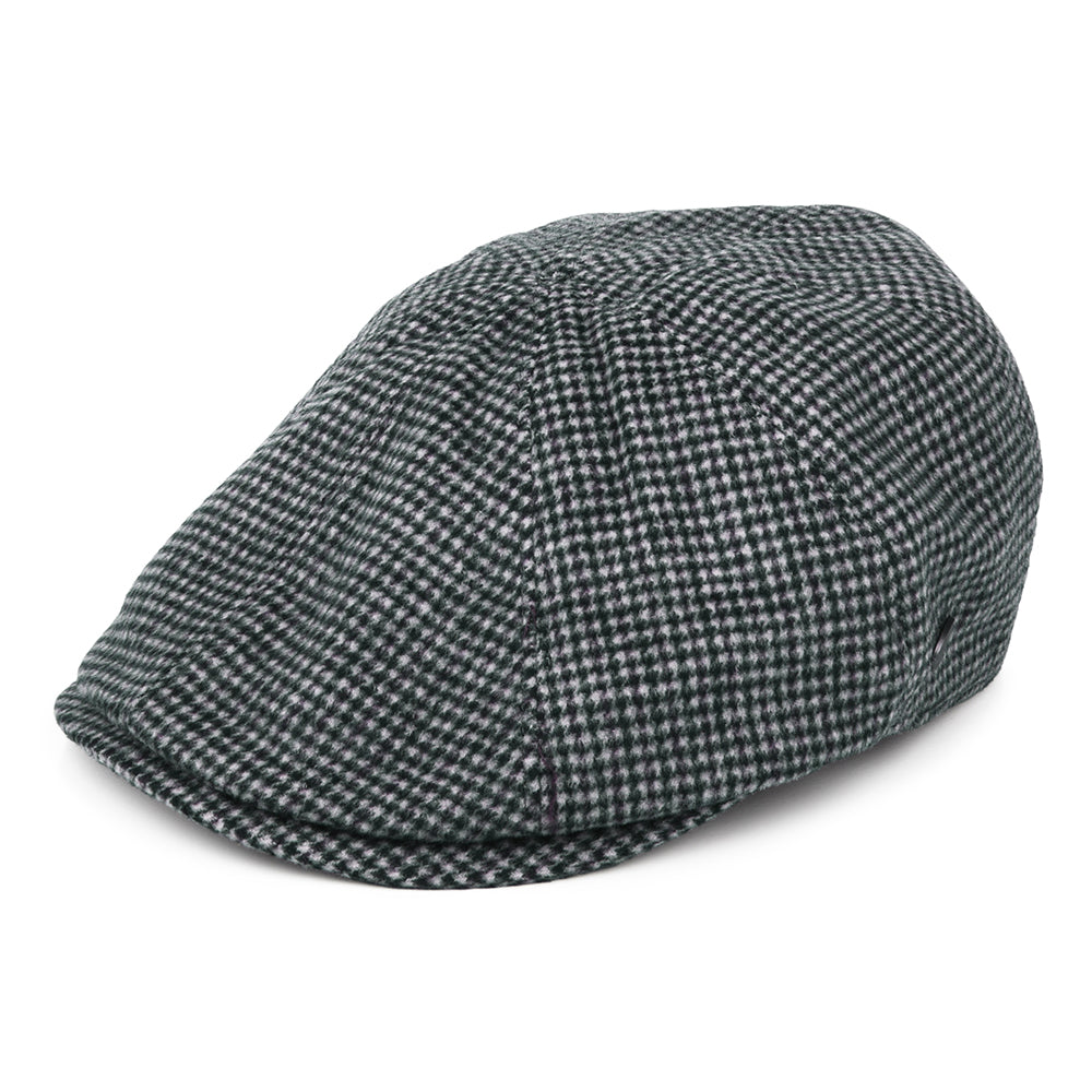 Gorra Newsboy Finnegan de mezcla de lana pata de gallo de Bailey - Negro-Multi