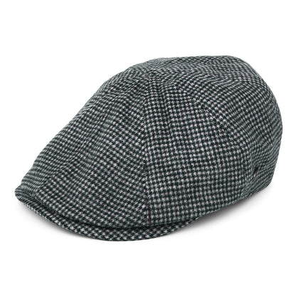 Gorra Newsboy Finnegan de mezcla de lana pata de gallo de Bailey - Negro-Multi