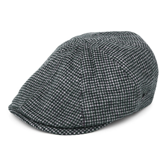 Gorra Newsboy Finnegan de mezcla de lana pata de gallo de Bailey - Negro-Multi
