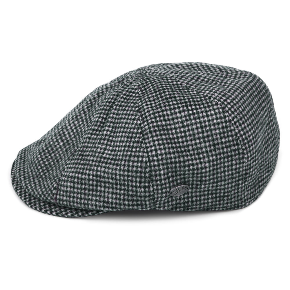 Gorra Newsboy Finnegan de mezcla de lana pata de gallo de Bailey - Negro-Multi